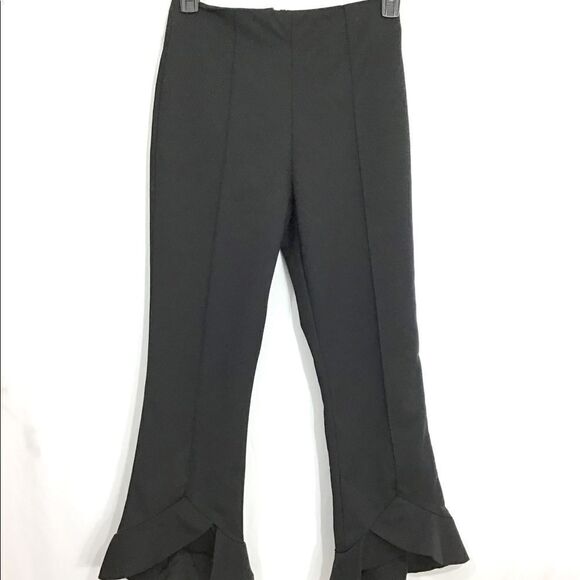 C/MEO COLLECTIVE Forgive Cropped Ruffle Hem Pants - Picture 2 of 8
